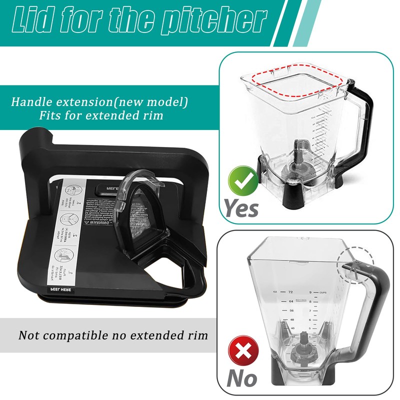 Replacement Lid for Ninja Blenders BL610 BL642 BL682 BN701 BN751