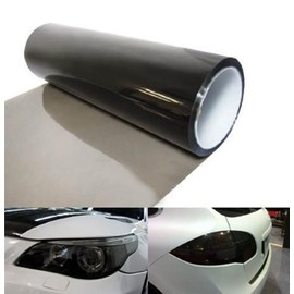 DIYAH 12 X 48 Inches Self Adhesive Headlight, Tail Lights, Fog Lights Tint Vinyl Film (Light Black)