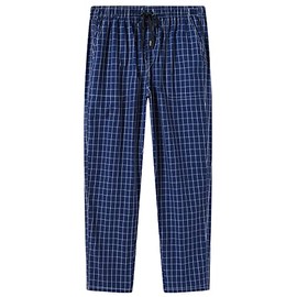MoFiz Men's Soft Cotton Pajama Pants Lounge Wear Plaid Long PJs Bottoms X-Large