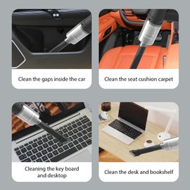 IFTHFOUR New Computer Vacuum Cleaner-Compressed Air Duster-Air Blower Powerful-Electric Air Dusters-Replace Compressed Air Cans for PC, Computer, Car -Vacuum Keyboard Cleane