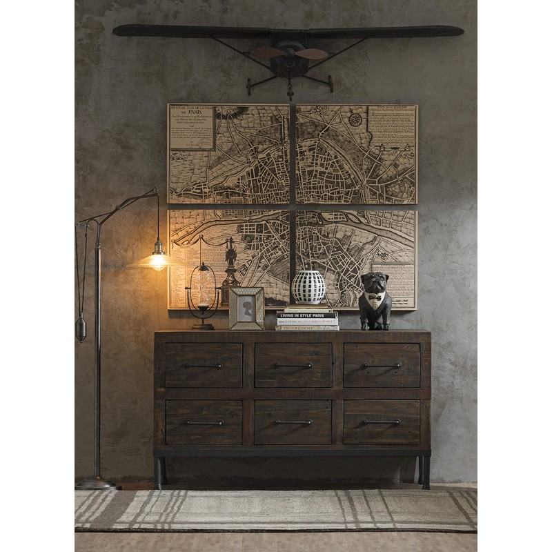 Creative Co-Op Decorative Metal & Glass Thirty Minute Hourglass