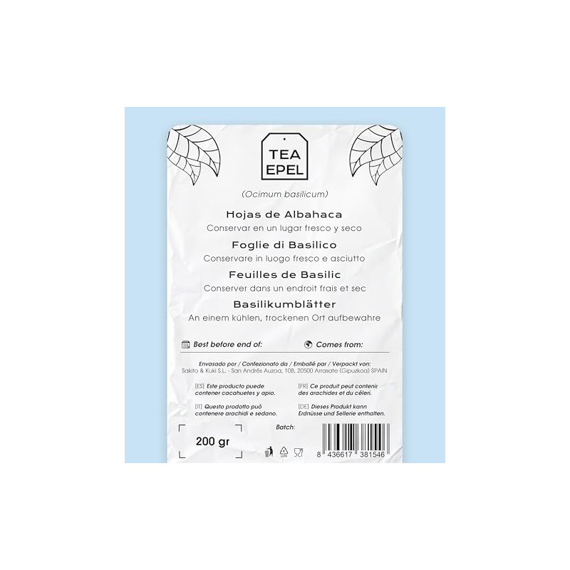 EPEL Basil Tea 200 g - Basil Leaves - Tea