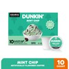 Dunkin’ Mint Chip Artificially Flavored Coffee, Keurig K-Cup Pods, 10