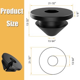 120 Pack Cable Railing Rubber Grommets,Cable Railing Kit Protector Sleeve Grommet for 1/8" 5/32" 3/16" Cables, Cable Railing Kit for Indoor Outdoor Metal Posts(120)