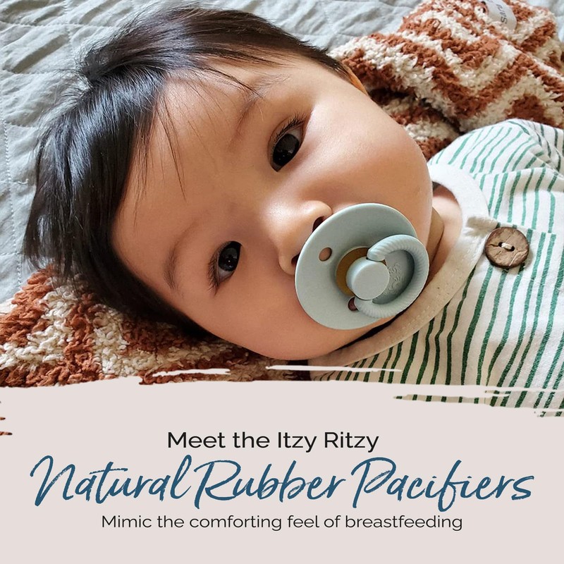 Itzy Ritzy Natural Rubber Newborn Pacifiers (Set of 2) –