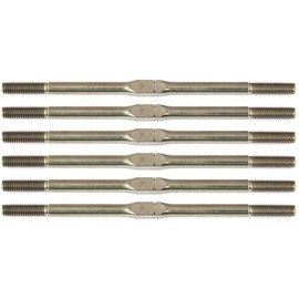 Associated 71061 ProSC10 FT Titanium Turnbuckle Set 3x67mm (2.65 in) silver