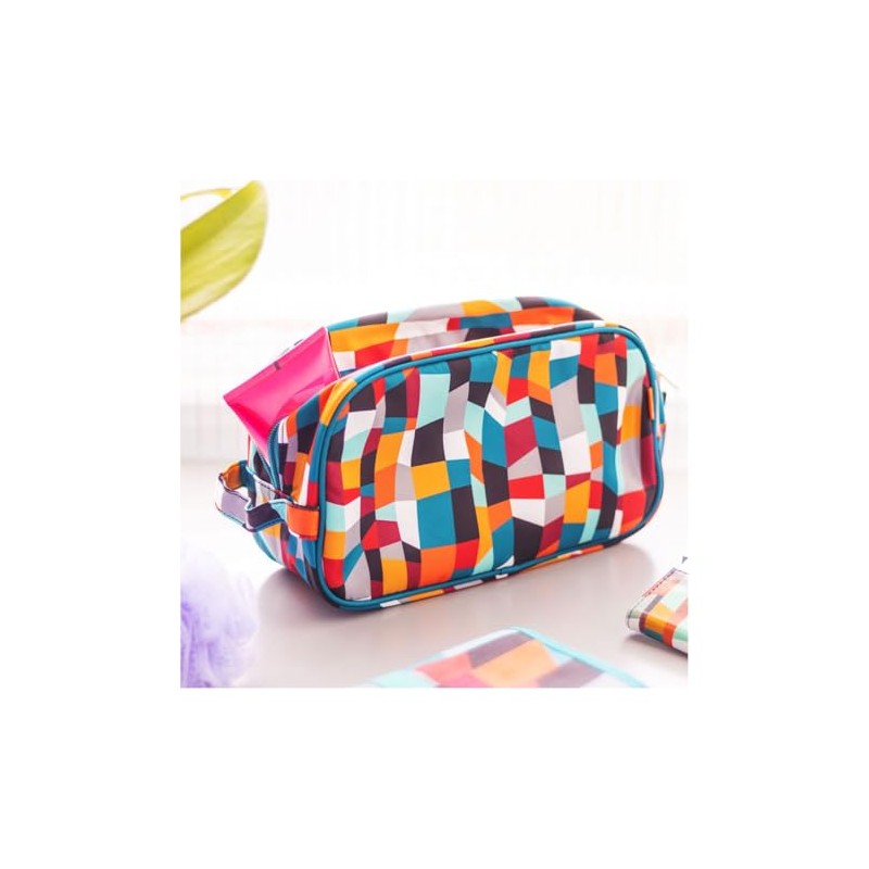 Tidy Toiletry Bag, Multi-Colour, Toiletry Bag, multicoloured, Toiletry bag