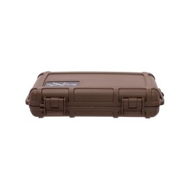 Cigar Caddy Brown Travel Cigar Humidor Case with Airtight Seal | Portable Humidor Box Cigar Travel Kit | Waterproof, Crush-Proof Cigar Holder with Humidifier Disc, Holds 5 Churchill Cigars