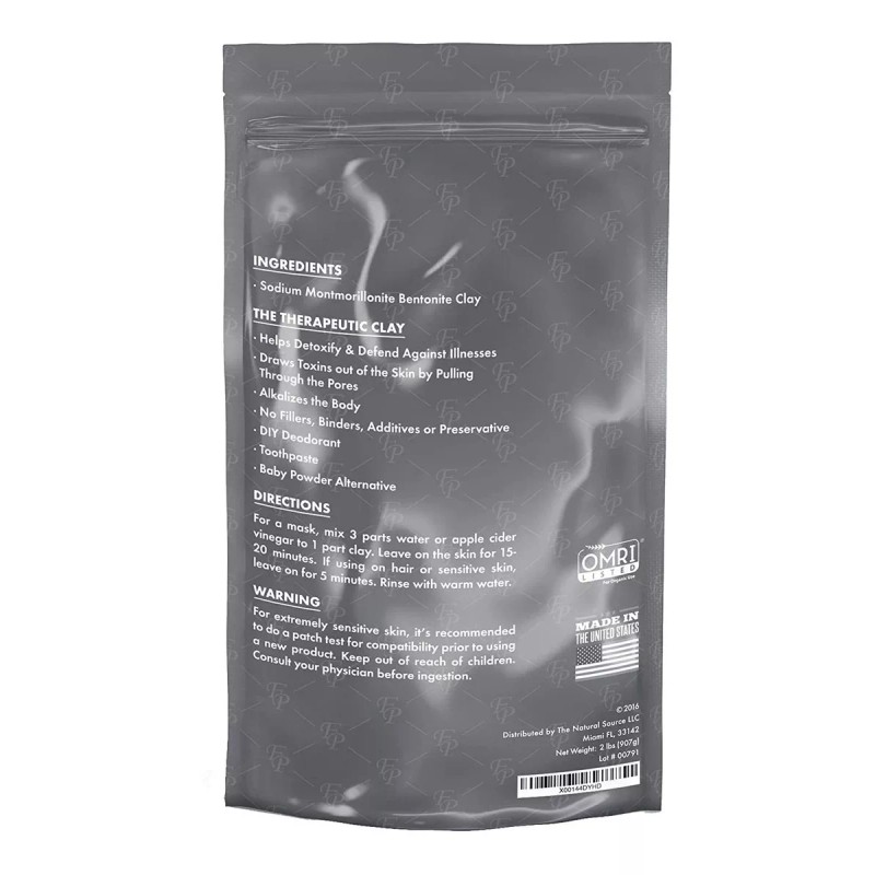Fossil Power Bentonite Clay Food Grade Powder - 2 Lb