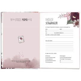 CUPCAKES & KISSES® Pregnancy Diary I Diary for Pregnancy to Enter I Gift for Pregnant Women and Expectant Mothers