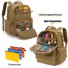 Rexmica Tool Bag Backpack for Men with 3 Tool Pouches,