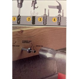 Anchor 1/4" x 1-1/2" Power Bull Hammer Drive Zinc Alloy Anchor 500/Box