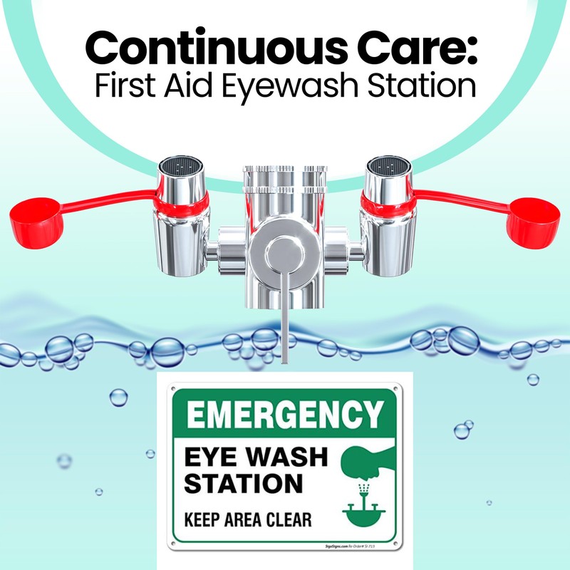 TidyFriend Eye Wash Kit - Faucet Mounted Emergency Eye Wash