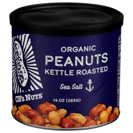 Cb`s Nuts Organic Kettle Roasted Sea Salt Peanuts 14 oz