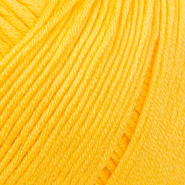 5 Ball 100% Mercerized Cotton Total 8.8 oz. Each 1.76 oz (50g) / 147 Yrds (135m) Super Soft, Dk Light Baby Yarn, Mustard - 181