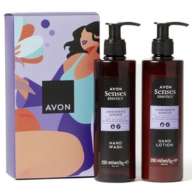 Senses Essence Duo Lavender and Ginger Hand Wash and Lotion Gift Set, 250 ml Each
