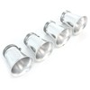 Set of 4 Silver Velocity Stacks - 35mm - Silver