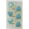 SKL Home Watercolor Ocean Shower Curtain Hooks (12-Pack), Multi