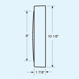 Trintec 12 & 24 Hour Military Time Swl Zulu Time 24hr Wall Clock 10" - Black Dial DSP01