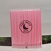 The best MOON 100pcs Heart Shaped Pink Straws Disposable Drinking