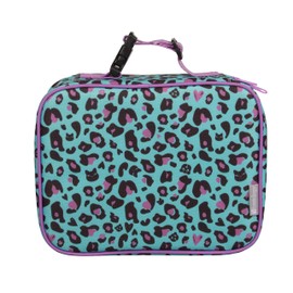 Bentology Lunch Box for Girls - Kids Insulated Lunchbox Tote Bag Fits Bento Boxes - Cheetah