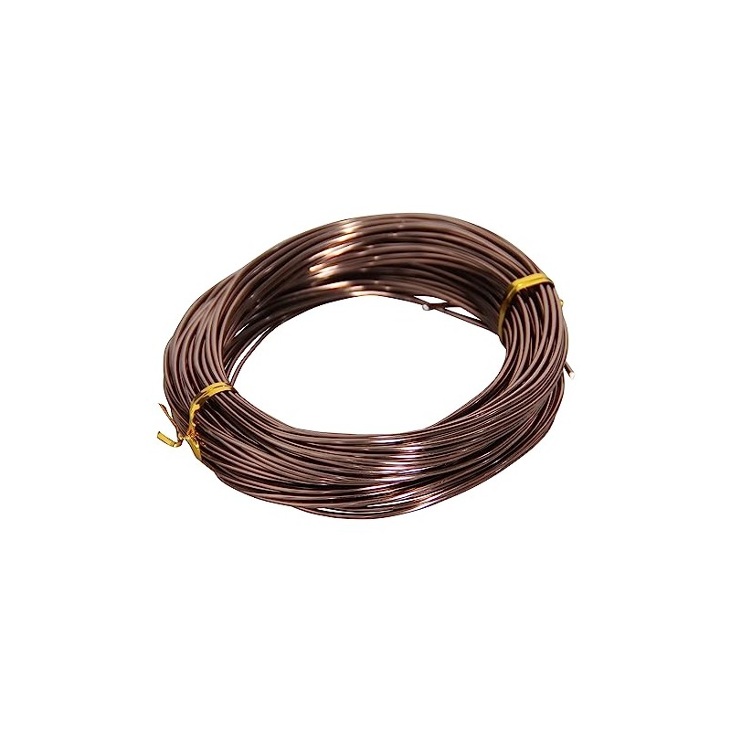 15.5 Metres Brown Aluminium Craft Wire, 16 Gauge 1.5 mm