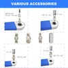RZKNIP Offset Extension Wrench, Zero Degree Ratchet Extension Set Includes