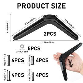 TV Legs, TV Base Pedestal Feet, Universal TV Stand Legs for TCL, TV Stand Mount Legs Table Desk Pedestal TV Stand, TV Stand Legs, TV Stand Mount, for Most TV Stand 32 40 49 50 55 Inch Screws