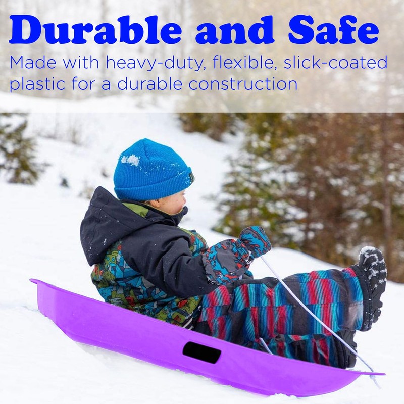 Slippery Racer Downhill Sprinter Flexible Kids Toddler Plastic Cold-Resistant Toboggan