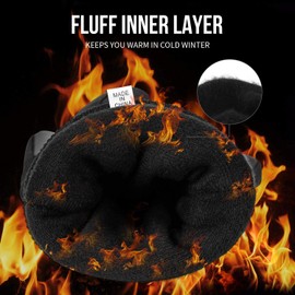 Cevapro Winter Gloves for Men Women, -30℉ Waterproof Thermal Gloves for Snow Skiing Running in Cold Weather