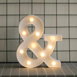 Letra & Luces Led Decorativas 3d Con Focos Que Se Iluminan