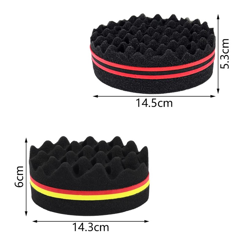Pamtns Pack of 4 Twist Sponge Afro Comb Magic Curl