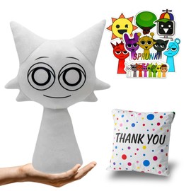 Sprunki Plush Toy – 12” Premium Stuffed Character Doll with 50 Stickers & Gift Bag | Soft Plushies for Kids Room Decor, Cuddling, or Play | Choose Sky, Pinki, Oren, Simon, Mr. Fun Computer & More