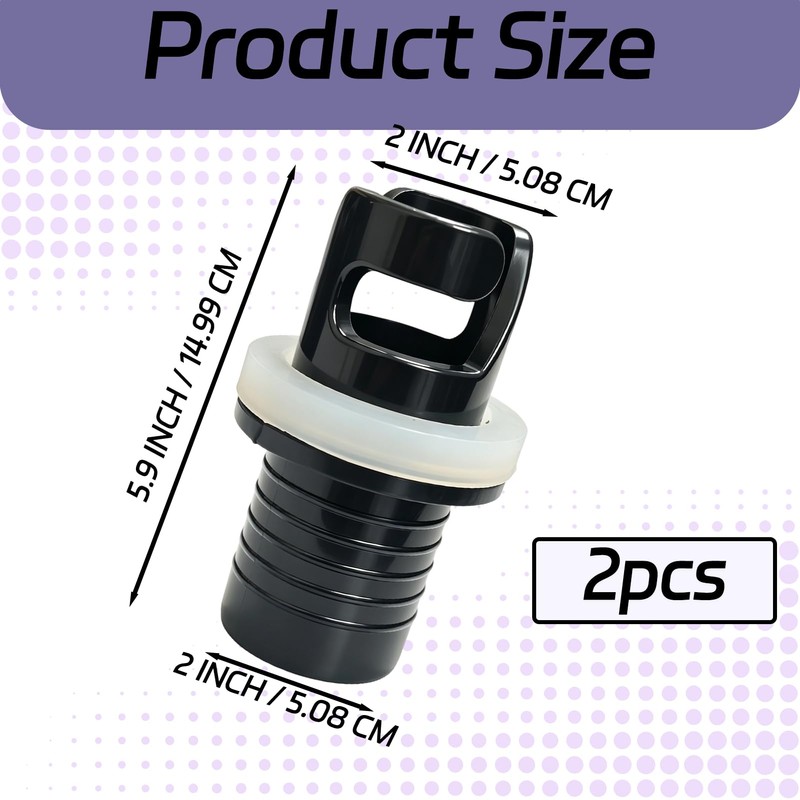 Paddle Board Pump Adaptor, Adapter for Air Tent, SUP, 2-Piece