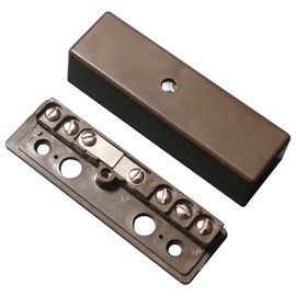 6 Way Alarm Junction Box - Surface Mount - Brown