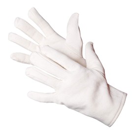 Jah 605 Cotton Gloves 12 Pairs Oekotex Jersey Medium Weight Natural Size 8