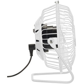 Sichler Haushaltsgeräte USB Fan: Mini USB Table Fan, Full Metal, 360° Tilt, 2.5 W, Diameter 10 cm (Mini Fan USB, Small Fan, Laptop Table)