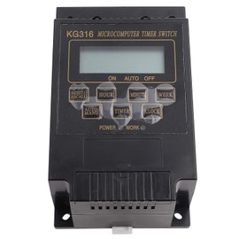 KG316T Microcomputer Control Power Timer Switch Timer Controller LCD Display Digital Programmable Timer Relay AC 110V(AC110V)