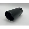 Black Stainless Steel Rolled Tip Exhaust 76mm Exit Fits 40mm