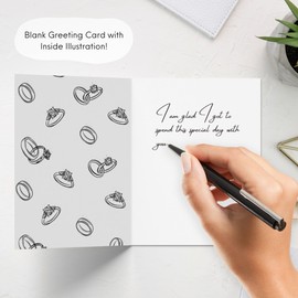 Funny Wedding Card, Engagement Bridesmaid Bachelorette Cards for Bride/Groom, Bridal Wedding Shower, For Him/Her, Couple, Congratulations Greeting Cards (Forever? Forever Ever? Forever Ever?)