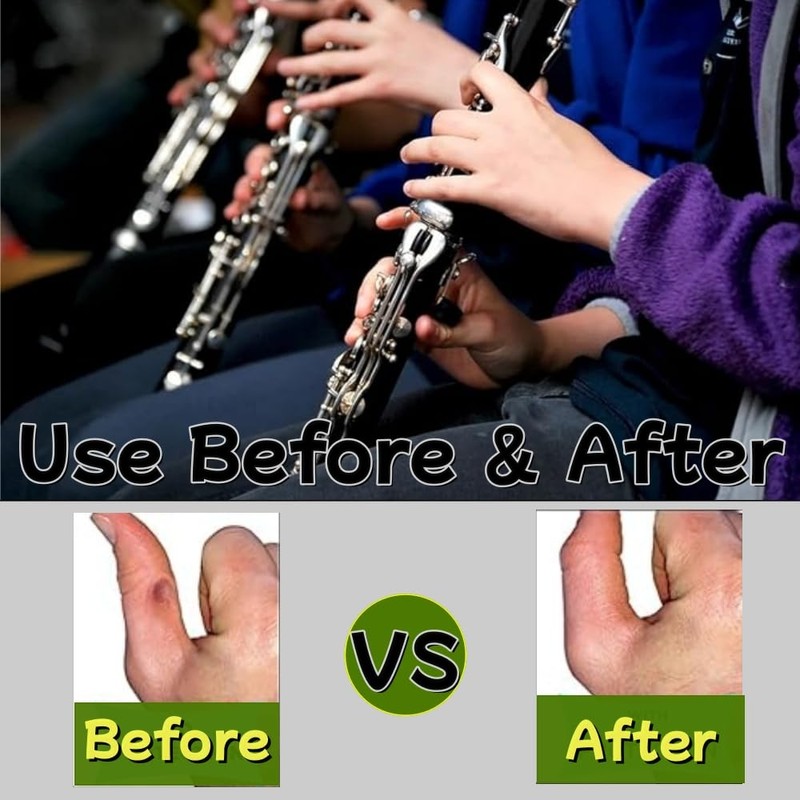 Clarinet Thumb Rest Cushion Protector, Rubber, 12-Pack, Compatible with Most