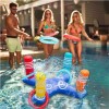 Veraly Juego Inflable Lanzamiento De Aros Juego Dinámico Piscina F