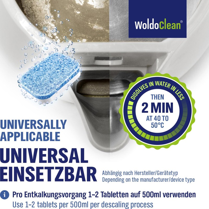 2-in-1 Descaling Tablets for Fully Automatic Coffee Machines 6 x