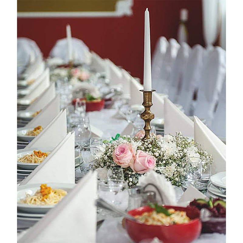 Hyoola 14" Beeswax Taper Candles - 14 Hour Burn Time