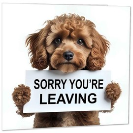 Sorry You're Leaving Card - Cute Dog Colleagues Leaving Card You Will be Missed