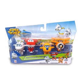 Súper Wings Transformabot 4 Pack ( Astra, Flip, Todd, Agente Chace)