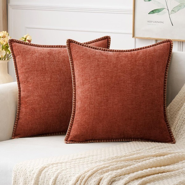 MIULEE Fall Pack of 2 Couch Throw Pillow Covers 20x20