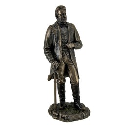 Veronese Design Resin Statues Ulysses S. Grant 18Th Us President Standing in Uniform with Sword Statue 4 X 11 X 4 Inches Bronze