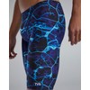 TYR Men's Standard Durafast Elite Solid Jammer Swimsuit, Blue/Synapse, 26