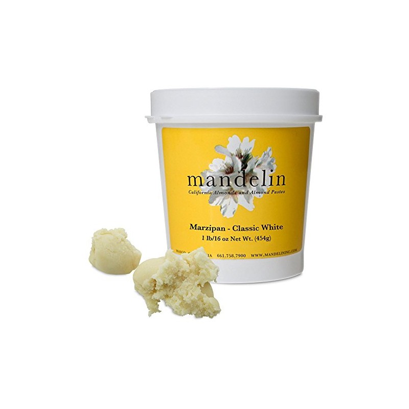 Mandelin Marzipan Modeling Paste, 33% Almonds, 67% Sugar (1 lb/16